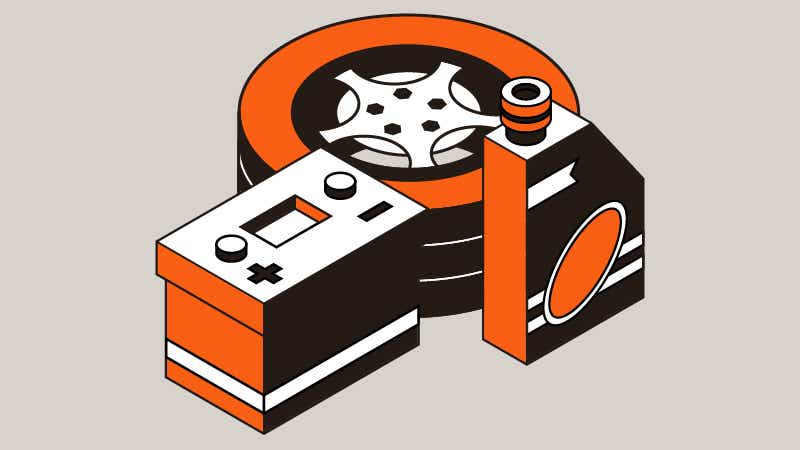 Auto wheel, auto battery and gas can